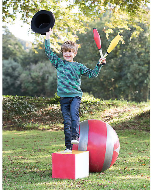 Frugi Joseph Jeans, Dark Wash Denim - Elasticated organic cotton Jeans