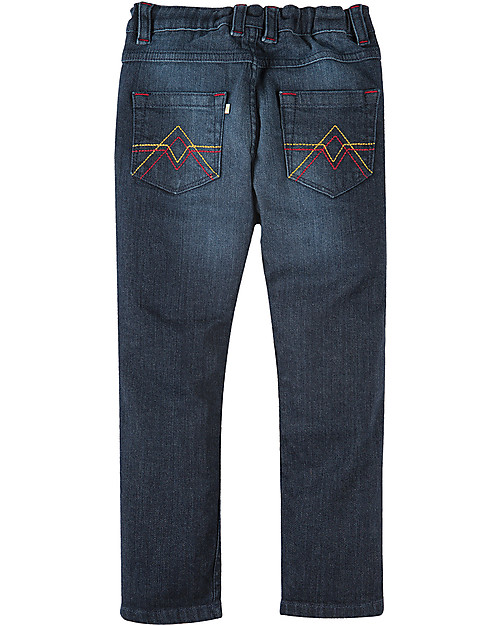 Frugi Joseph Jeans, Dark Wash Denim - Elasticated organic cotton Jeans