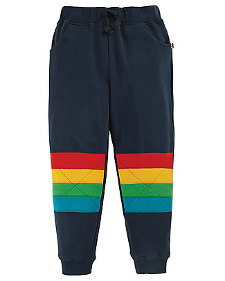 Frugi Kieran Kneepatch Jogger - Indigo/Stripe - Organic Cotton Trousers