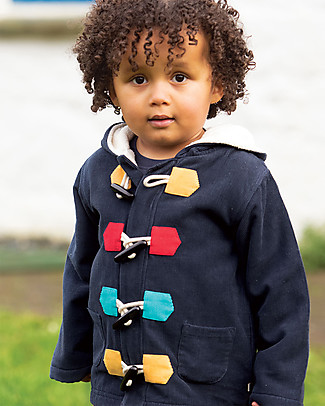 Frugi Kit Cord Duffle - Indigo - Organic Cotton Coats