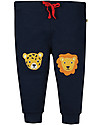 Frugi Kneepatch Crawlers - Indigo/Big cats - 100% Organic Cotton Trousers