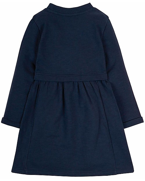 Frugi Leia Loopback Dress - Indigo/Rainbow - Organic Cotton Dresses_