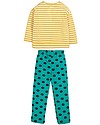 Frugi Leonie PJs, Bumble Bee Stripe/Unicorn Pyjamas