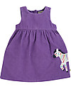 Frugi Lexie Pinafore Dress - Purple / Zebra - 100% Organic Cotton GOTS Dresses_