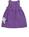 Frugi Lexie Pinafore Dress - Purple / Zebra - 100% Organic Cotton GOTS Dresses_