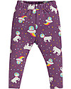 Frugi Libby Leggings, Amethyst Unicorn - Elasticated organic cotton Leggings
