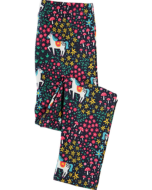 Frugi Libby Leggings, Carousel Horses - Elasticated organic cotton Leggings