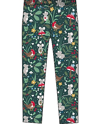 Frugi Libby Leggings - Fir Tree Festive Friends Leggings