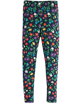 Frugi Libby Leggings - Indigo Wild Flowers Leggings