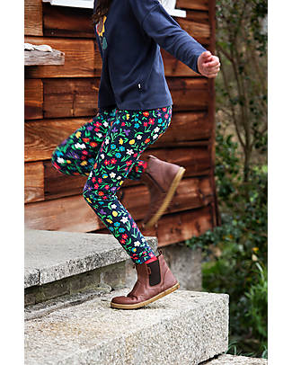 Frugi Libby Leggings - Indigo Wild Flowers Leggings