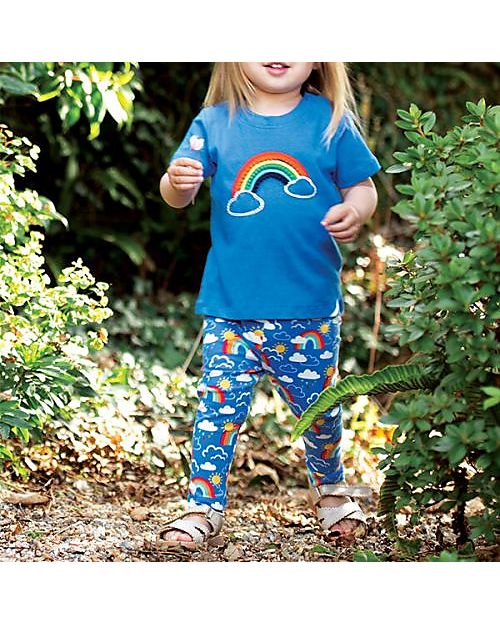 Frugi Libby Leggings - Rainbow Skies - Elasticated Organic Cotton Leggings