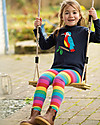 Frugi Libby Leggings - Rainbow Stripe - Elasticated Organic Cotton Leggings