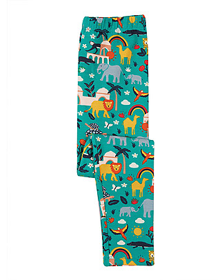 Frugi Libby Printed Leggings - Jewel India - Elasticated organic cotton Leggings
