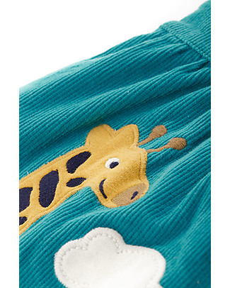 Frugi Lily Cord Dress - Camper Blue/Giraffe Dresses_