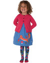Frugi Lily Cord Dress - Cornflower/Squirrel - 100% Organic Cotton Dresses_