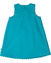 Frugi Lily Cord Dress, Cornish Sea/Fox - 100% Organic Cotton Dresses_