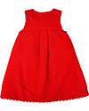 Frugi Lily Cord Dress, Tomato/Reindeer - 100% organic cotton Dresses_