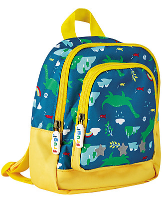 Frugi Little Adventurers Backpack - Loch Blue Nessie - Recycled Material! Small Backpacks