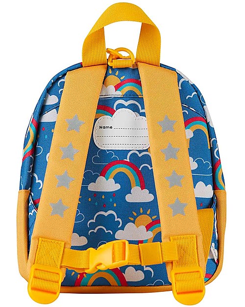 Frugi Little Adventurers Backpack - Rainbow Skies - Recycled Fabric Kindergarten Backpacks