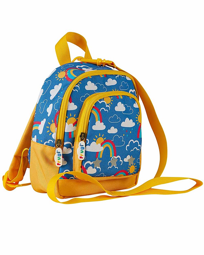 Frugi Little Adventurers Backpack - Rainbow Skies - Recycled Fabric unisex  (bambini)
