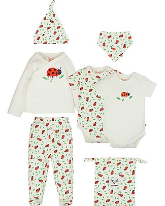 Frugi Little Beautiful Gift Set - LadyBird - Body+Pants+Top+Accessories Sets And Co-Ords