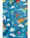 Frugi Little Coral Swimsuit - Fishing for Rainbows - Blue/Rainbows and Sea Creatures - Eco-Friendly Swimsuits