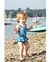 Frugi Little Coral Swimsuit - Fishing for Rainbows - Blue/Rainbows and Sea Creatures - Eco-Friendly Swimsuits