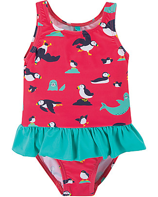 Frugi Little Coral Swimsuit - Puffling Paddle - UPF 50+ Swimsuits