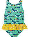 Frugi Little Coral Swimsuit - Rainbow Whales - UPF 50+ Swimsuits