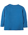 Frugi Little Discovery Applique Top, Sail Blue/Bear - 100% organic cotton T-shirts