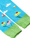 Frugi Little Knitted Leggings - Beluga Blue/Bee - Organic Cotton Leggings