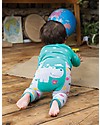 Frugi Little Knitted Leggings, Hippo/Grey Marl - 100% organic cotton (soft and non-scratchy) Leggings