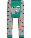 Frugi Little Knitted Leggings, Hippo/Grey Marl - 100% organic cotton (soft and non-scratchy) Leggings