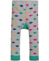 Frugi Little Knitted Leggings, Hippo/Grey Marl - 100% organic cotton (soft and non-scratchy) Leggings