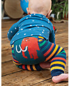 Frugi Little Knitted Leggings, Mammoth/Rainbow Stripe - 100% organic cotton (soft and non-scratchy) Leggings