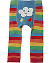 Frugi Little Knitted Leggings, Rainbow/Cloud - 100% organic cotton (soft and o Leggings