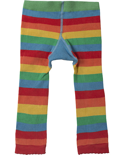 Frugi Little Knitted Leggings Rainbow Cloud 100 organic cotton soft and o girl