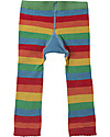 Frugi Little Knitted Leggings, Rainbow/Cloud - 100% organic cotton (soft and o Leggings