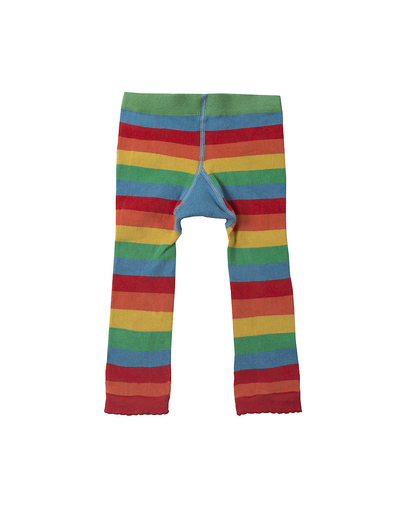 Kite organic cotton rainbow striped knit leggings