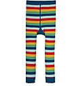 Frugi Little Knitted Leggings - Rainbow/Fire Engine - Organic Cotton Leggings