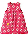 Frugi Little Lamorna Reversible Dress, Raspberry Bud/Cat - 100% organic cotton Dresses_