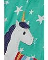 Frugi Little Lola Dress - Pacific Aqua Stars/Unicorn - Organic Cotton Dresses_