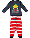 Frugi Little Long John PJs, Navy/Humpty Dumpty - 100% Organic Cotton Pyjamas