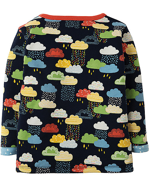 Frugi Little Rory Reversible Top, Warm Scandi Skies - Organic cotton Long Sleeves Tops