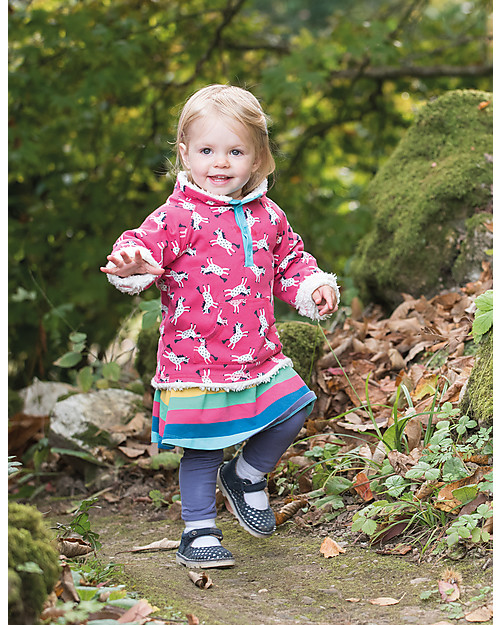 Frugi Little Snuggle Fleece, Happy Horses - 100% Organic Cotton Sweatshirts