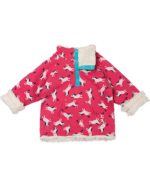 Frugi Little Snuggle Fleece, Happy Horses - 100% Organic Cotton Sweatshirts