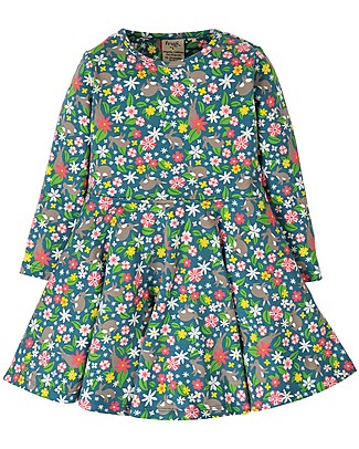 Frugi Little Sofia Skater Dress - Rabbit Fields - Organic cotton Dresses