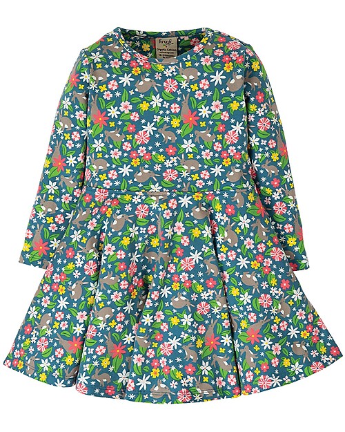 Frugi Little Sofia Skater Dress - Rabbit Fields - Organic cotton Dresses_
