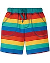 Frugi Little Stripy Shorts - Rainbow Stripe Shorts
