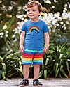 Frugi Little Stripy Shorts - Rainbow Stripe Shorts